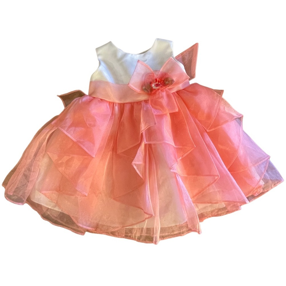 Kid Collection Pink and White Formal Dress - Size L?